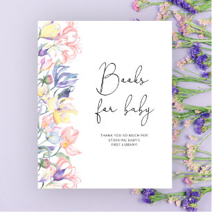 Póster Flores de jardín acuáticas Libros para ducha de be