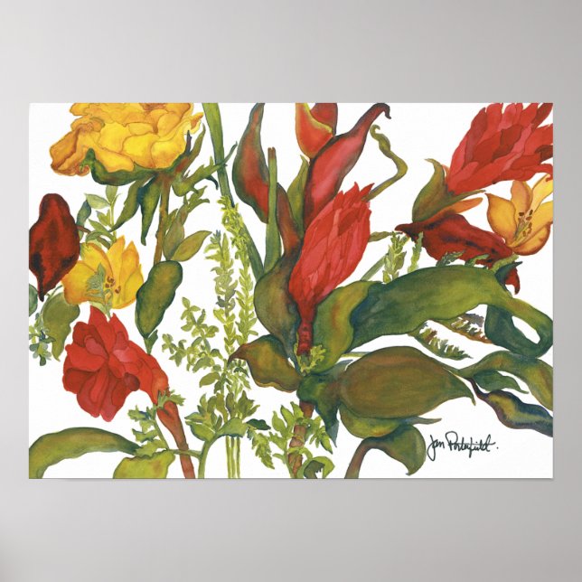 Póster Flores de Ken & Jane (Frente)