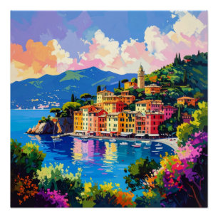Póster Flores de la Costa Amalfitana