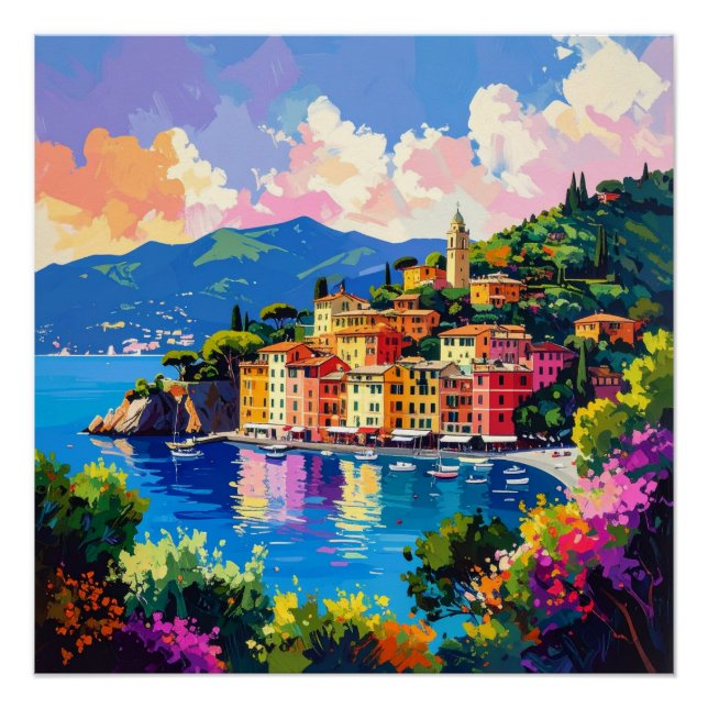 Póster Flores de la Costa Amalfitana (Anverso)