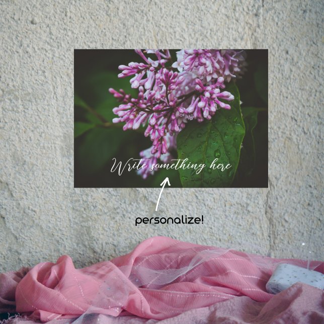 Póster Flores de lilo púrpura tras la lluvia (Subido por el creador)