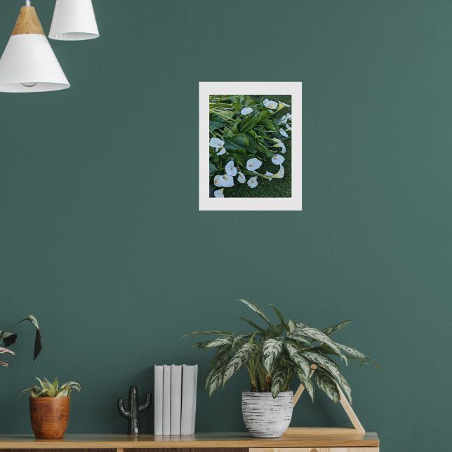 Póster Flores de Lirio de Calla Blanco (Salón 1)