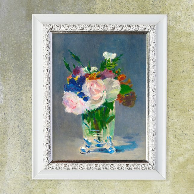 Póster Flores de Manet en un jarrón de cristal (Subido por el creador)