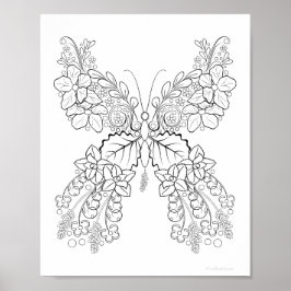 Póster Flores de mantequilla #2 Colores detallados