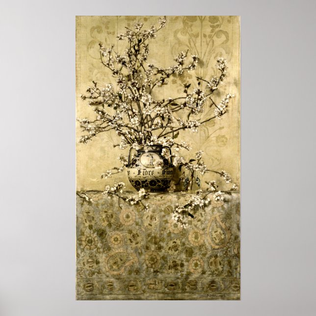 Póster Flores de manzana por Charles Caryl Coleman (Frente)