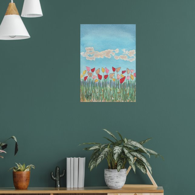 Póster Flores de mariposa (Salón 1)
