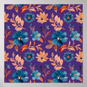 Póster Flores de moda de Pastel