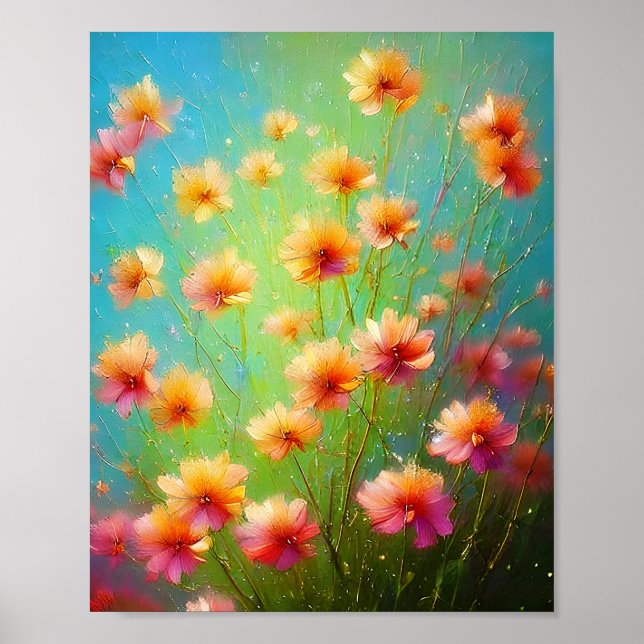 Póster Flores de naranjas salvajes (Frente)