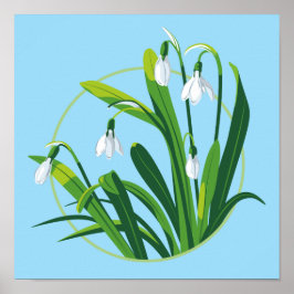 Póster Flores de nieve