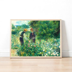 Póster Flores de picado por Auguste Renoir