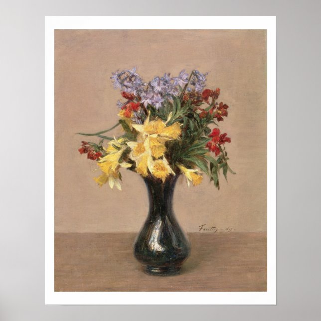 Póster Flores de primavera, 1869 (aceite sobre lienzo) (Frente)