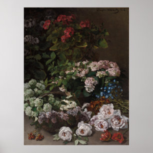 Póster Flores de primavera de Monet