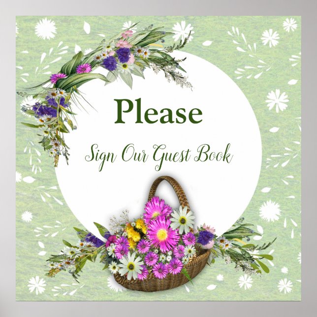 Póster Flores de primavera de verano (Frente)