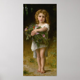 Póster Flores de primavera de William Bouguereau