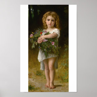 Póster Flores de primavera de William Bouguereau