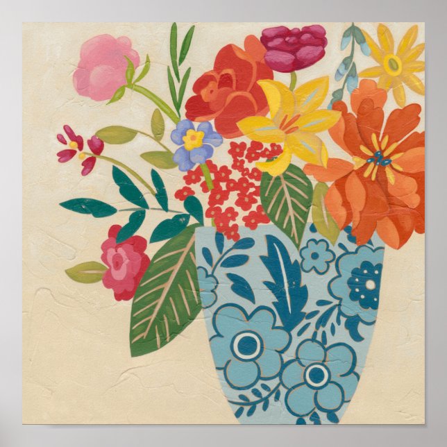 Póster Flores de primavera I (Frente)