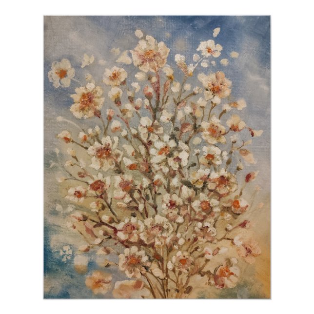 Póster Flores de primavera vintage (Anverso)