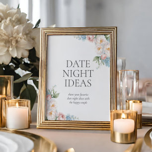Póster FLORES DE ROPA AZUL Ducha Nupcial Cuántos Besos