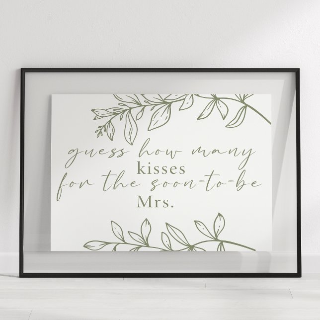 Póster Flores De Sage Boho Adivina Cuántos Besos Hay En E (Subido por el creador)