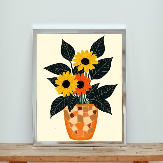 Póster Flores de sol y el maestro de mosaico de margarita (Subido por el creador)