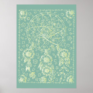 Póster Flores de verano