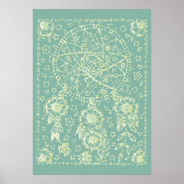 Póster Flores de verano (Frente)