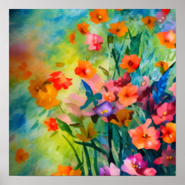 Póster Flores de verano