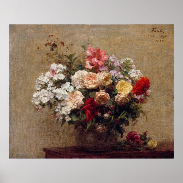 Póster Flores de verano de Fantin-Latour (Frente)