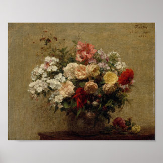 Póster Flores de Verano por Henri Fantin-Latour