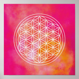 Póster Flores de vida