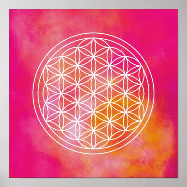 Póster Flores de vida (Frente)