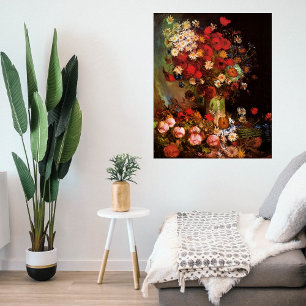 Póster Flores de vida en una caja de Vincent van Gogh