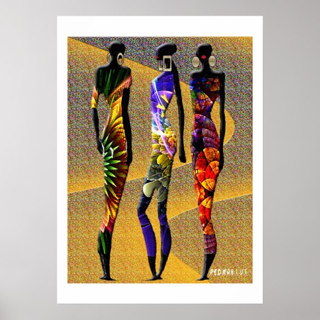 Póster Flores del desierto africano (Frente)