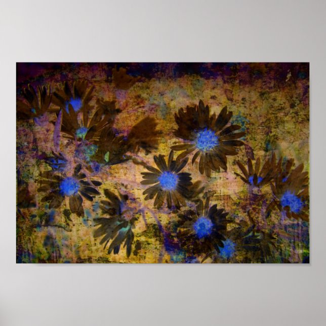 Póster Flores divertidas (Frente)