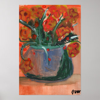 Póster Flores dominicales