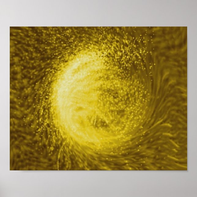 Póster Flores doradas (Frente)