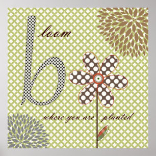 Póster Flores dulces de la flor