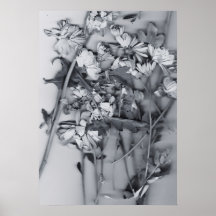 Flores en blanco y negro