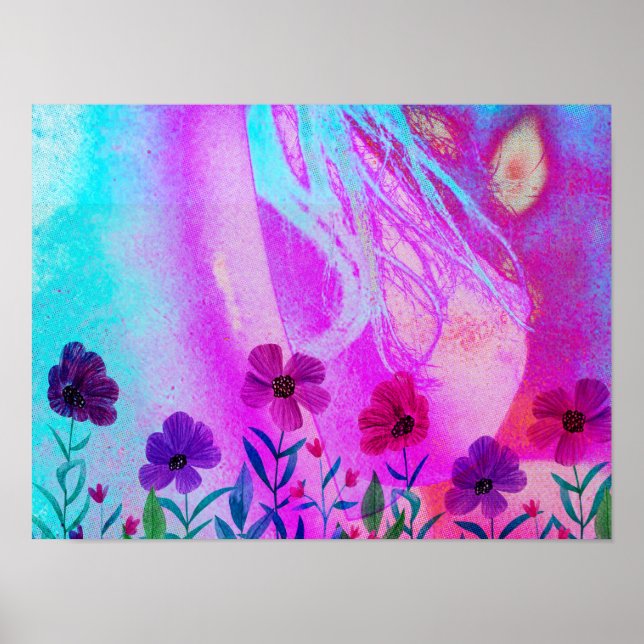 Póster Flores en el pecho (Frente)