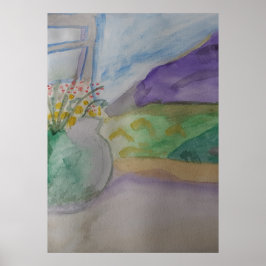 Póster Flores En El Viento