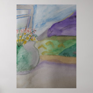Póster Flores En El Viento