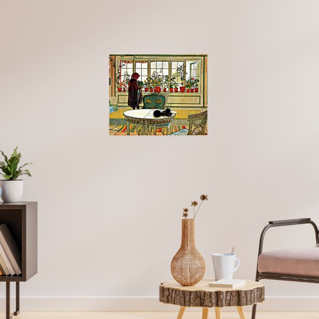 Póster Flores en el Windowsill, (Salón 3)