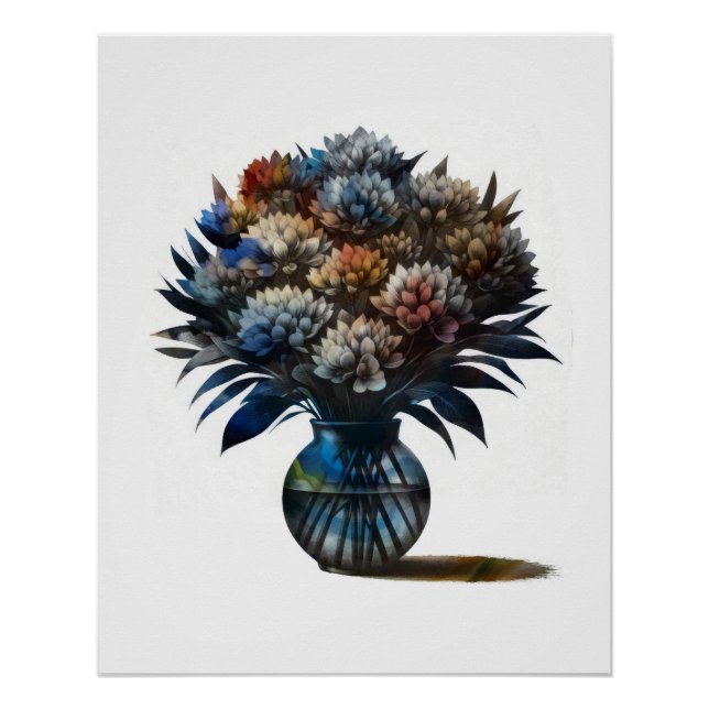 Póster Flores en grano (Anverso)
