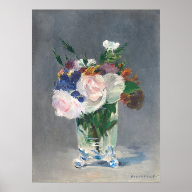 Póster Flores en una maleta de cristal - Bella Artes de E (Frente)
