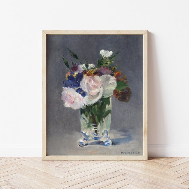 Póster Flores en una maleta de cristal | Édouard Manet (Subido por el creador)