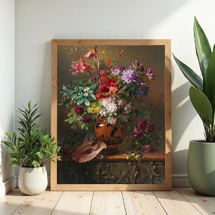 Póster Flores en una vesícula griega de J.J. van Os