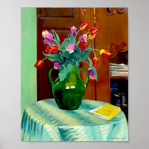 Póster Flores en Vase 1912 por Felix Vallotton