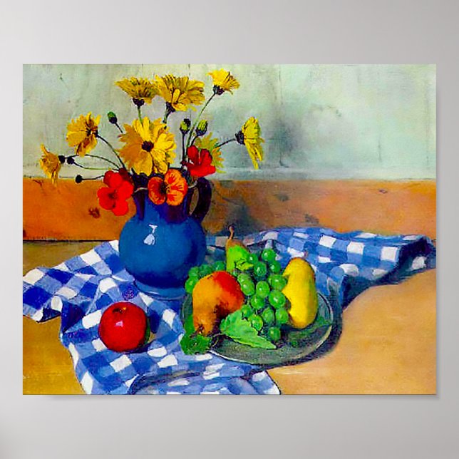 Póster Flores en Vase 1922 por Felix Vallotton (Frente)