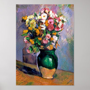 Póster Flores en Vase, Cezanne