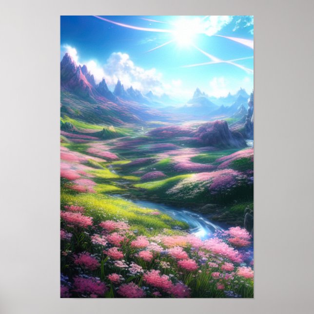 Póster Flores encantadas: Un valle mágico (Frente)